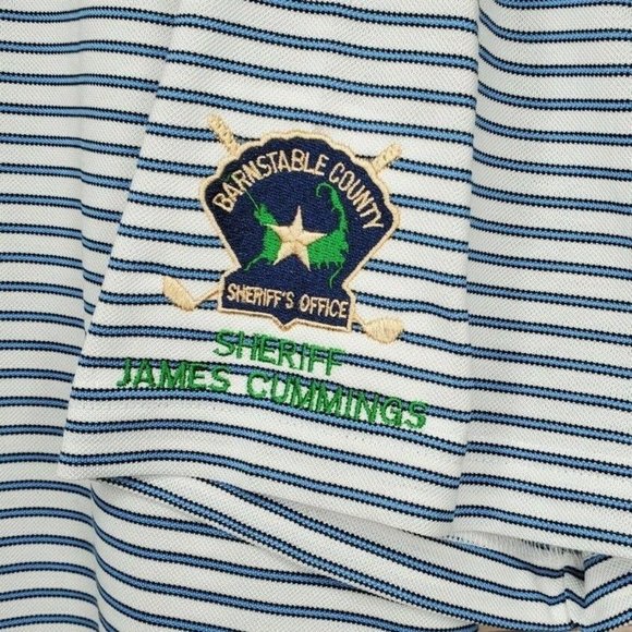 Chase Edwards Coolmax  Barnstable County Sheriffs Office Embroidered Polo Shirt - Picture 3 of 11